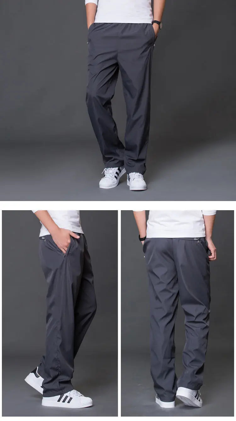 Spring Summer Men's Sportwear Casual Mens Joggers Pants Loose Straight Trousers Large Size Sweatpants Fashion Tracksuit Men