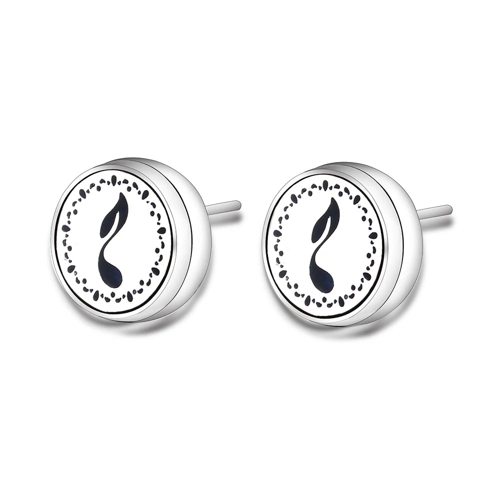 New Aromatherapy Ear Studs Earrings Stainless Steel Spiral Open Perfume Locket Angel Wings Fashion Women Earrings 2022 Jewelry