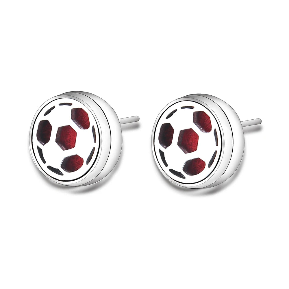 New Aromatherapy Ear Studs Earrings Stainless Steel Spiral Open Perfume Locket Angel Wings Fashion Women Earrings 2022 Jewelry