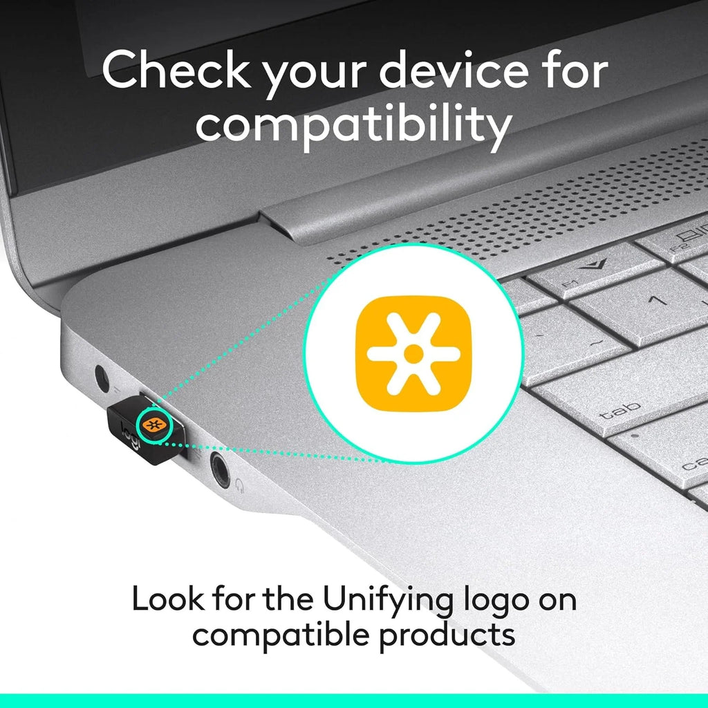OEM Brand USB Unifying Receiver 2.4 GHz Wireless Mouse and Keyboard for Laptop Plug and Play Guangdong Origin