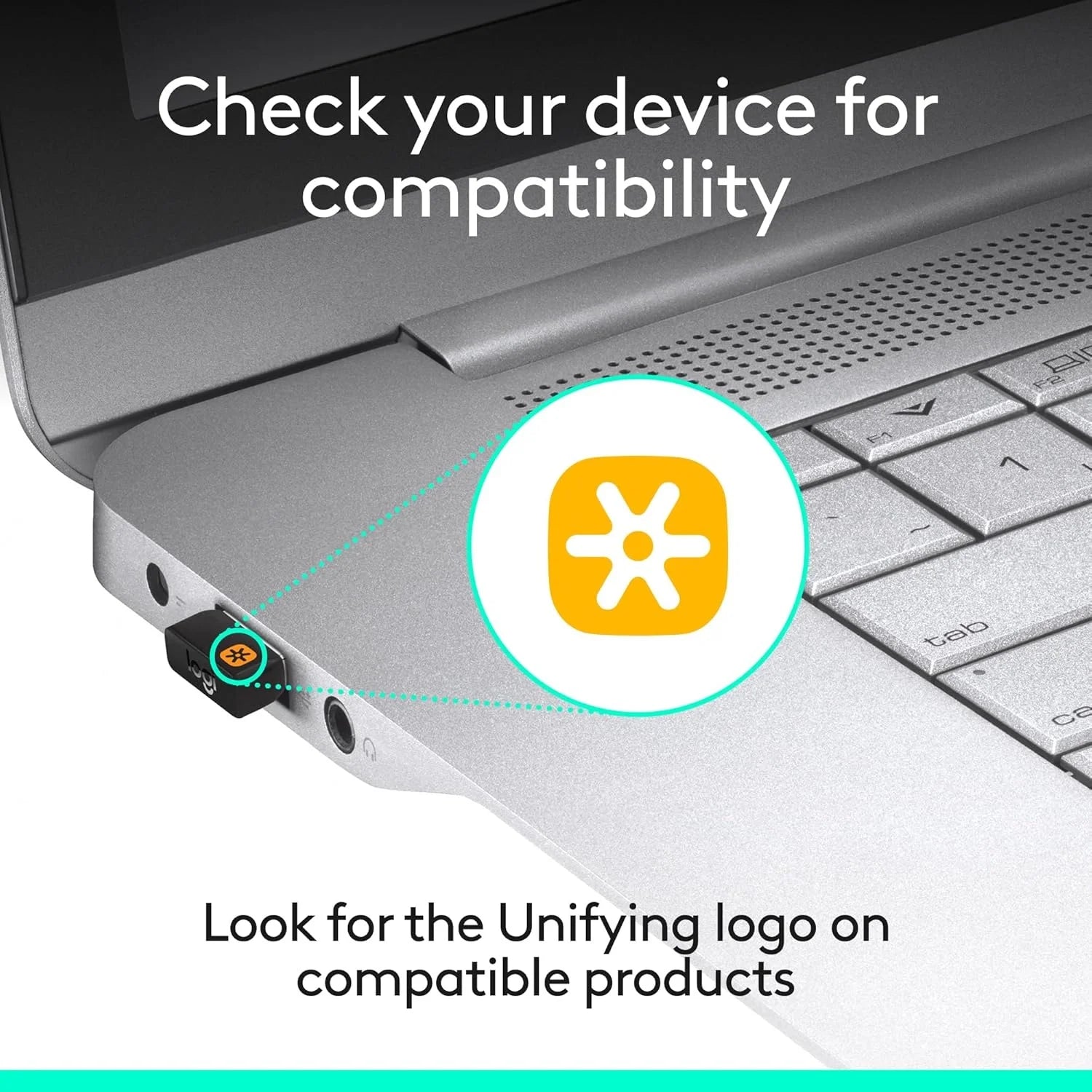 OEM Brand USB Unifying Receiver 2.4 GHz Wireless Mouse and Keyboard for Laptop Plug and Play Guangdong Origin