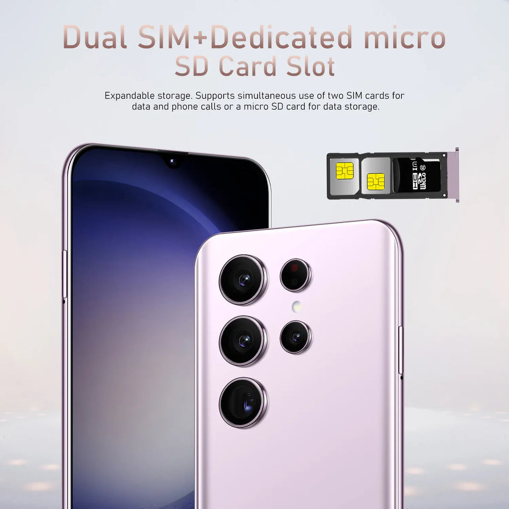 S23 ULTRA Neues 6,7 Zoll Smart Android All-in-One Telefon 108MP Grenzüberschreitende englische Werksausgabe Dropshipping Auf Lager