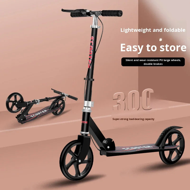 Wholesale Handbrake Foldable Scooter for Adults Teenagers Children Two-Wheel Commuter Scooter for City Campus Use