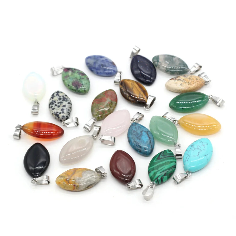 12 stuks Natuursteen Hanger Mengkleure Vroue Natuurlike Juweelbedels pas DIY Halssnoer Maak Groothandel Veelvuldige Vorme