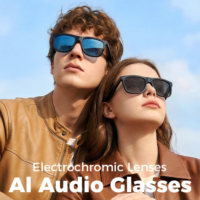 Electrochromic Smart Glasses Custom Ai With Logo Adaptive Color Change Advanced Ai Personalized Logo Intelligent Eyewear Tool
