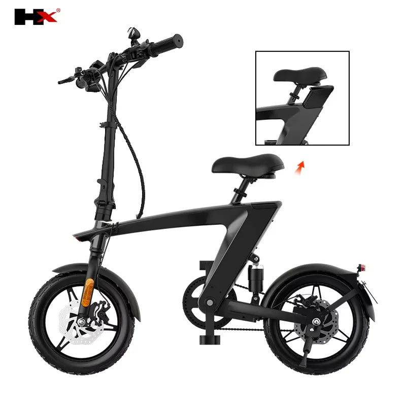 Elektriese Fiets vir Volwassenes 250W Motor Opvoubaar 36V 10Ah Litiumbattery Stedelike Gebruik Aluminiumlegering Raam vir Vroue VSA EU Pakhuis