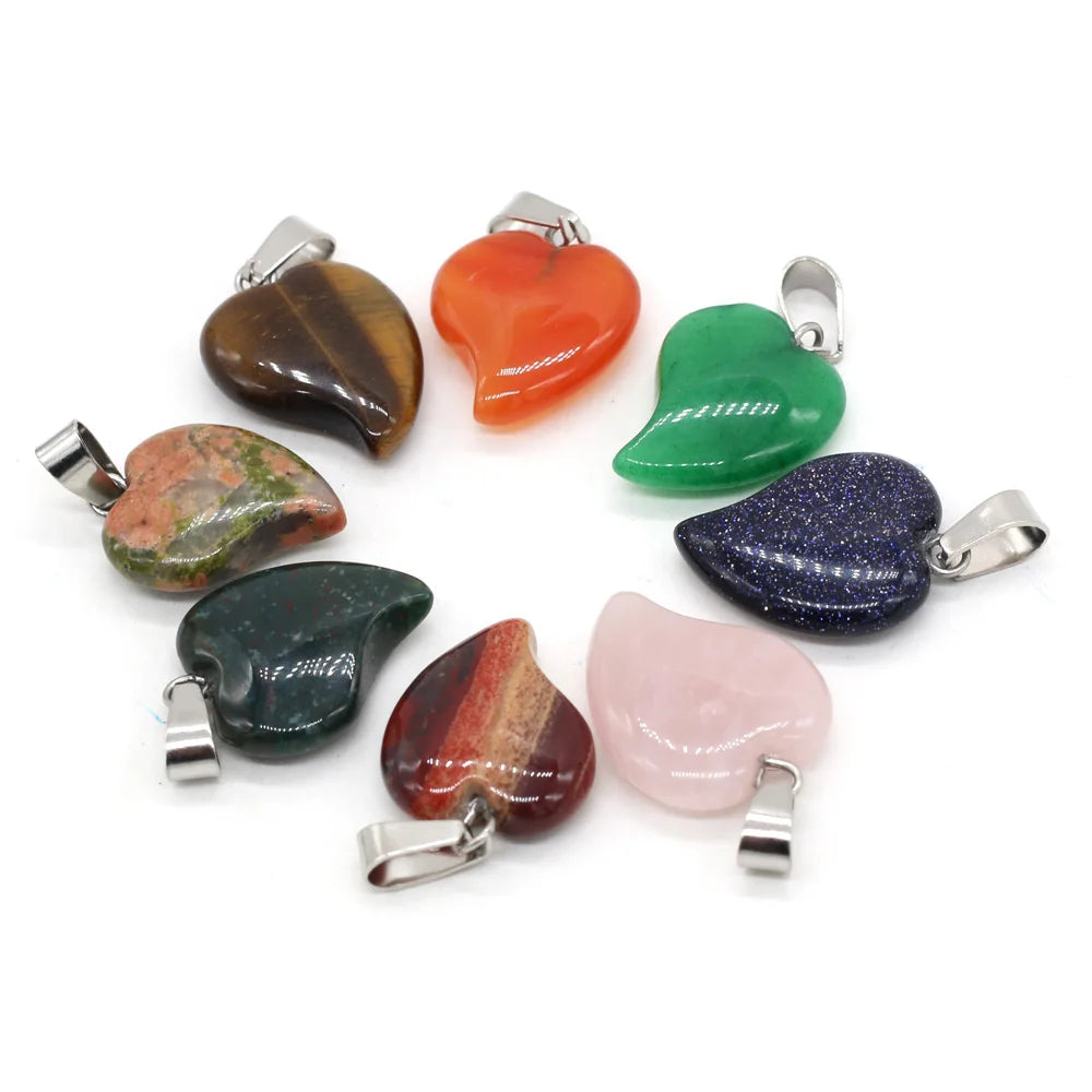 12 stuks Natuursteen Hanger Mengkleure Vroue Natuurlike Juweelbedels pas DIY Halssnoer Maak Groothandel Veelvuldige Vorme