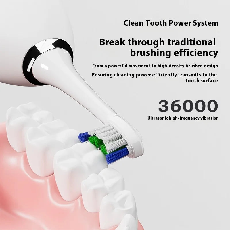 Direct Factory's New Portable 2-in-1 Sonic Vibration Electric Toothbrush Water Dental Flosser Household Dental Scaler Plastic