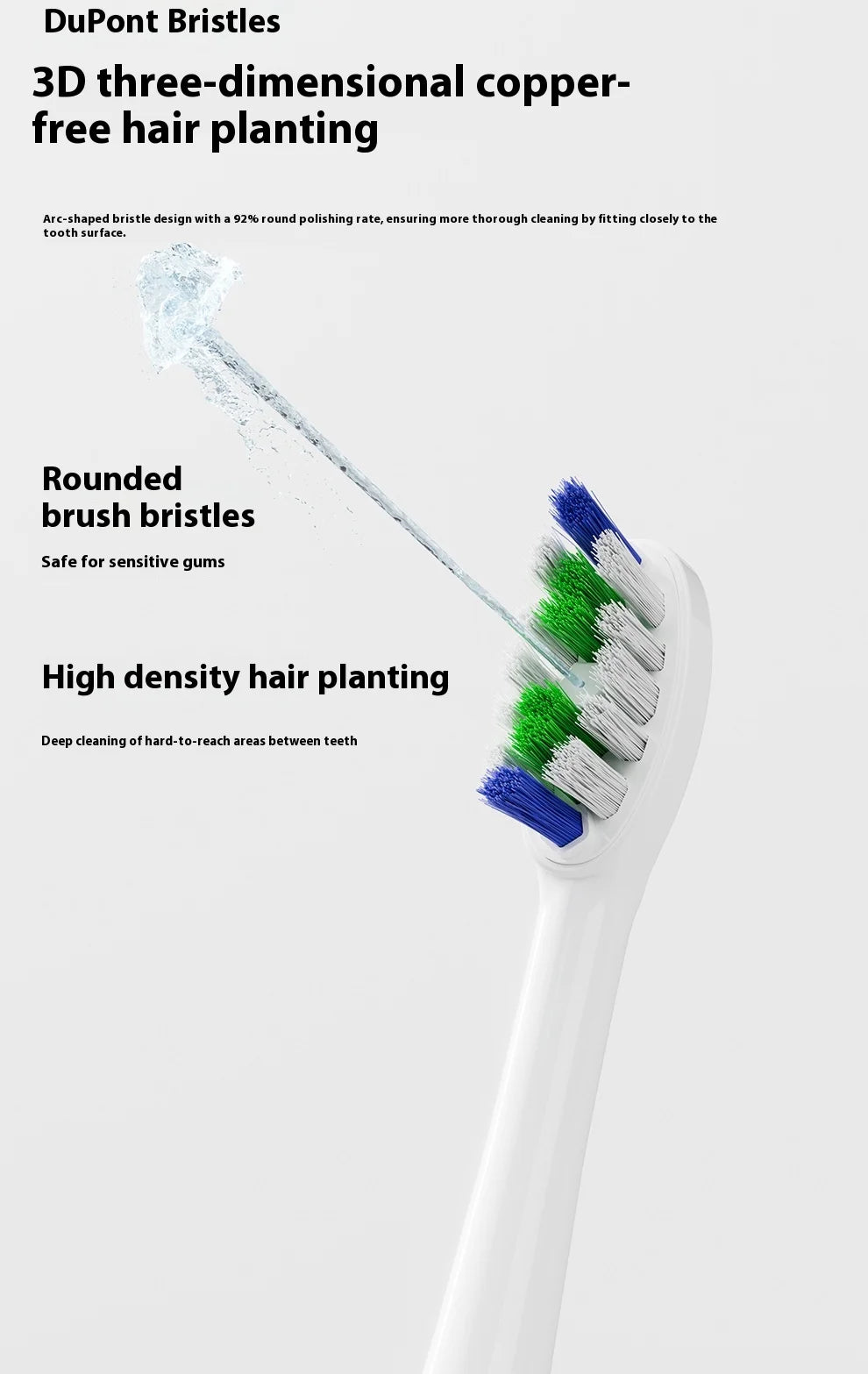 Direct Factory's New Portable 2-in-1 Sonic Vibration Electric Toothbrush Water Dental Flosser Household Dental Scaler Plastic