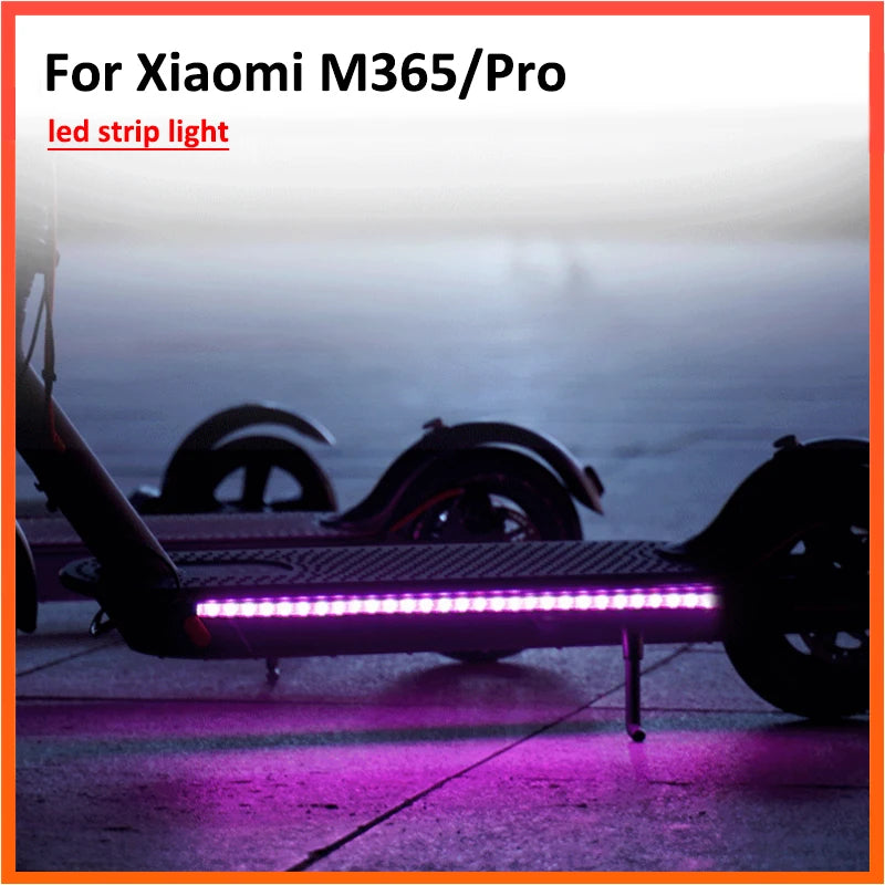LED Strooklig Flitslig RGB Barlamp vir Xiaomi M365 Pro 1S Elektriese Bromponie Vir Ninebot Skaatsplank Lang Lig Flits Model