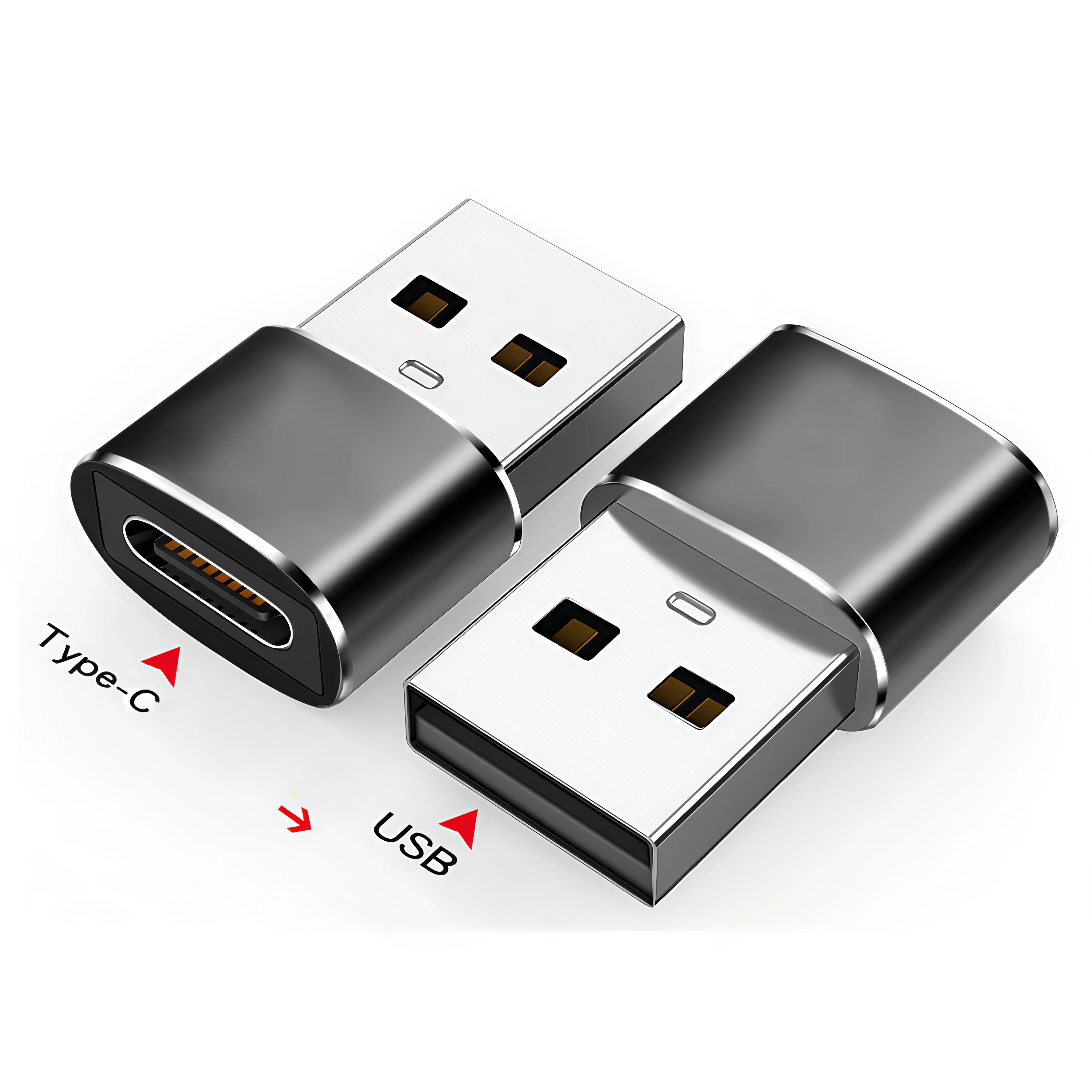 Portable Type-C to USB-A Converter OTG Adapter Use for Date Computer PC Tablet Easy to Carry USB C to USB Adapter