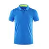 New Arrival Fashion Popular Solid Color Spandex/Polyester Knitted Fabric Button Neck Shirt Short Sleeve Casual Workwear Original