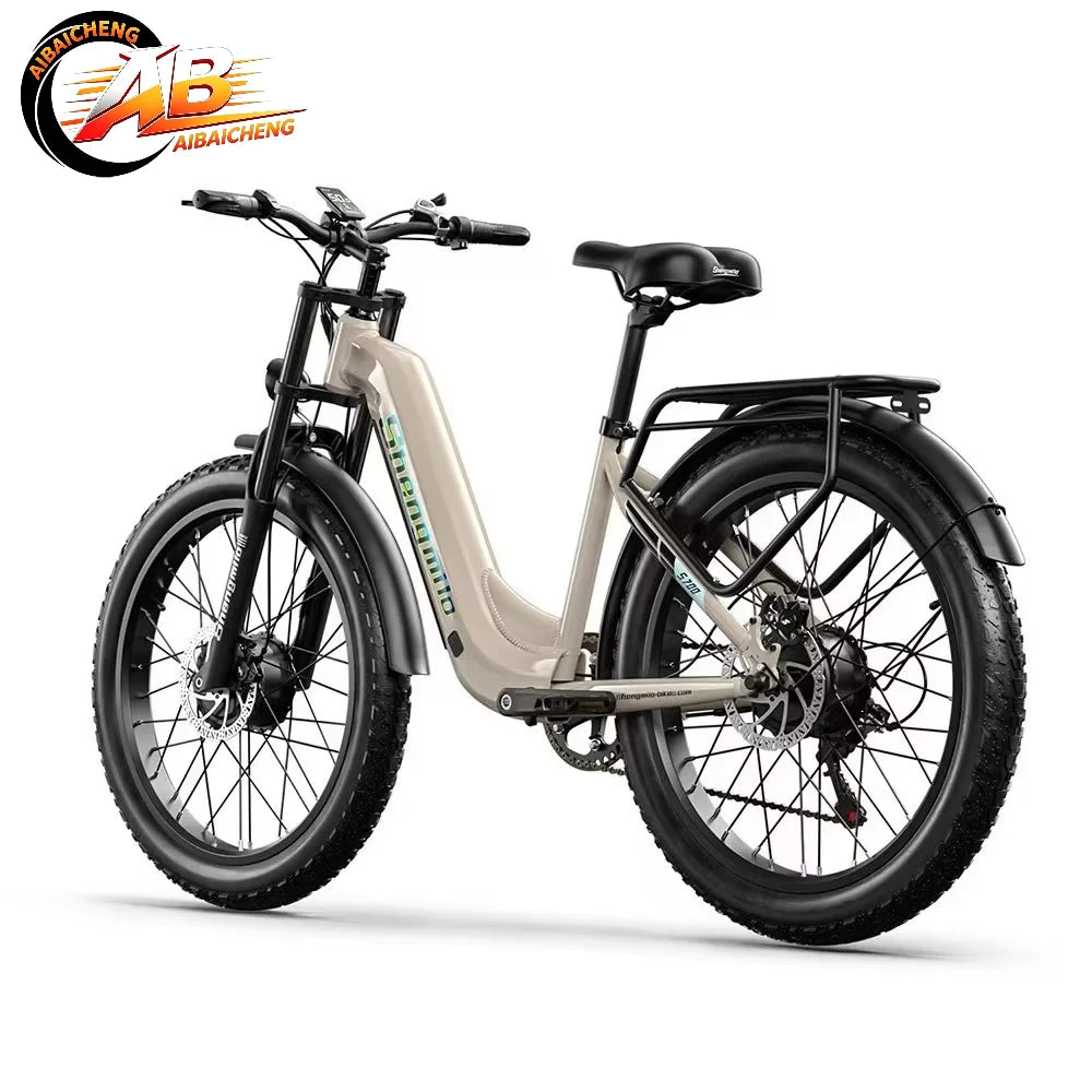Leistungsstarkes 2000W E-Mountainbike für Erwachsene mit 7 Gängen, Mittelmotor, integriertem Akku, Lithium-Ionen-Akku, für Berge und Pendelfahrten