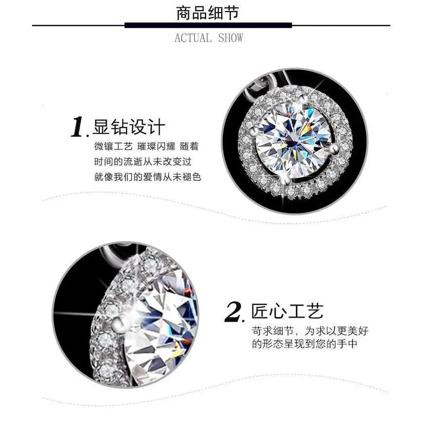 Crystal Aaa Zircon Tassel Drop Earrings for Women Temperament Elegant Earring Bride Wedding Party Jewelry