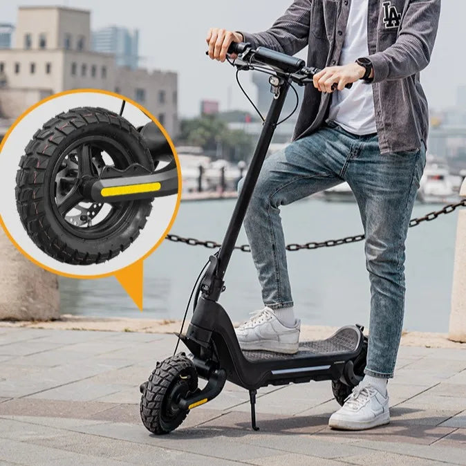 1600W Dual Motor Off Road Electric Scooter 10 Inch All Terrain Tires Double Shock Absorber Folding Design