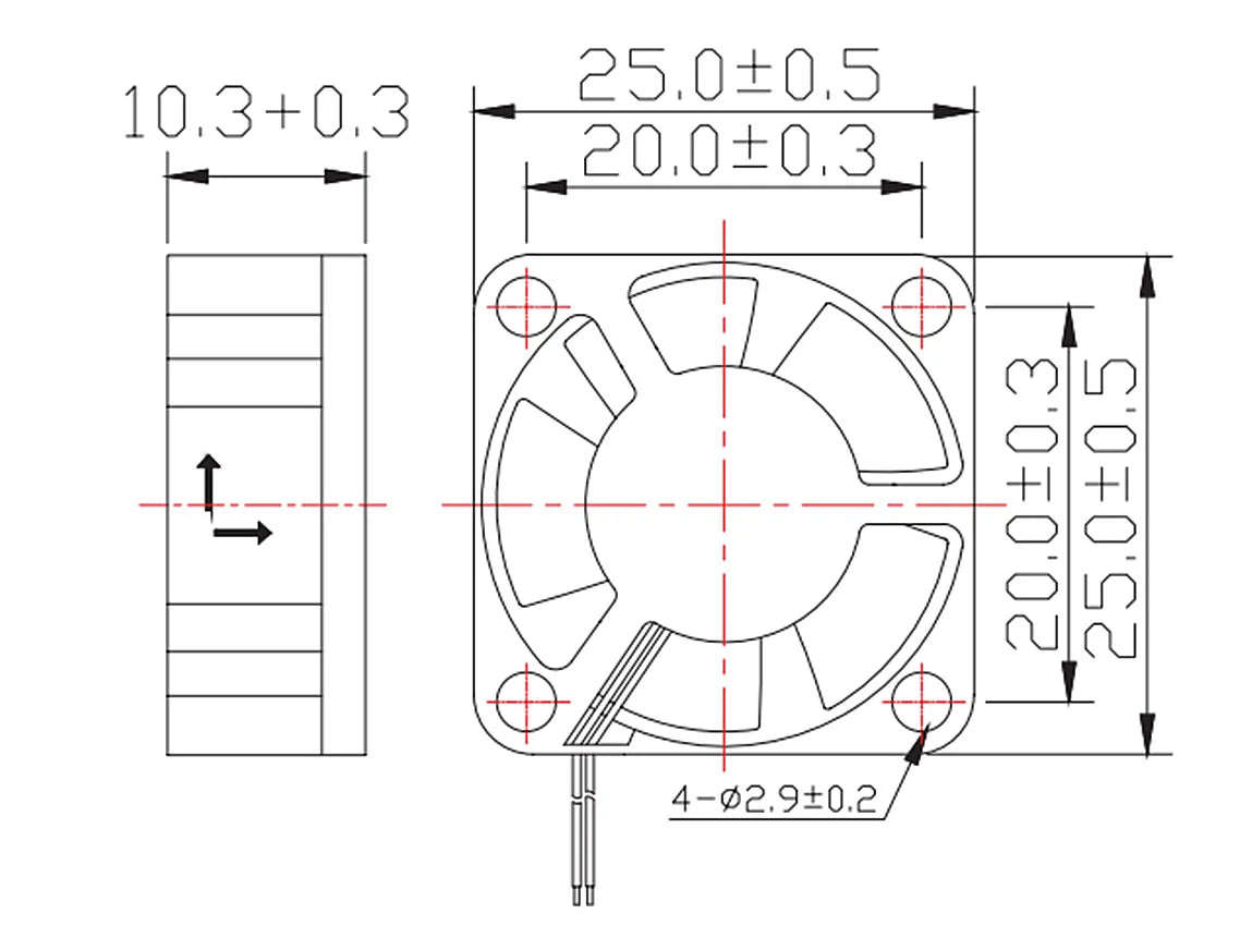 3010/4010/5015/5010/ DC Cooling Fan Centrifugal Blower Fan 5V 12V / 24V Brushless 2-Wire Cooling Fan For 3D Printer Accessories