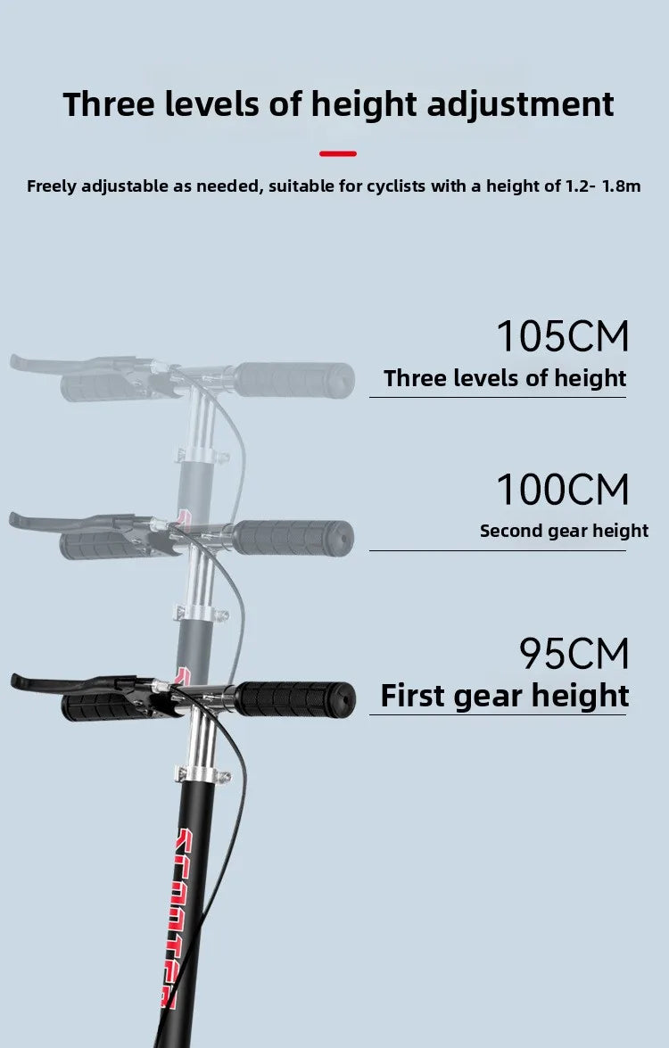 Wholesale Handbrake Foldable Scooter for Adults Teenagers Children Two-Wheel Commuter Scooter for City Campus Use