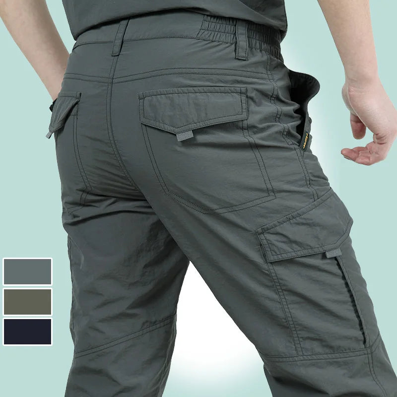 ANSZKTN JCross Border Trade Casual Pants Outdoor Thin Sports Quick Drying Pants Slacks Men's Quick Drying Overalls
