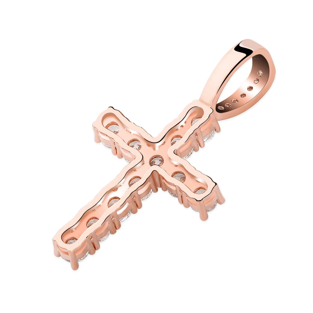TOPGRILLZ Hip Hop Pico Harvey Cross Pendant Necklaces Micro Pave AAAA+ CZ Necklace 18'' 20'' 24" 30" Link Dropping