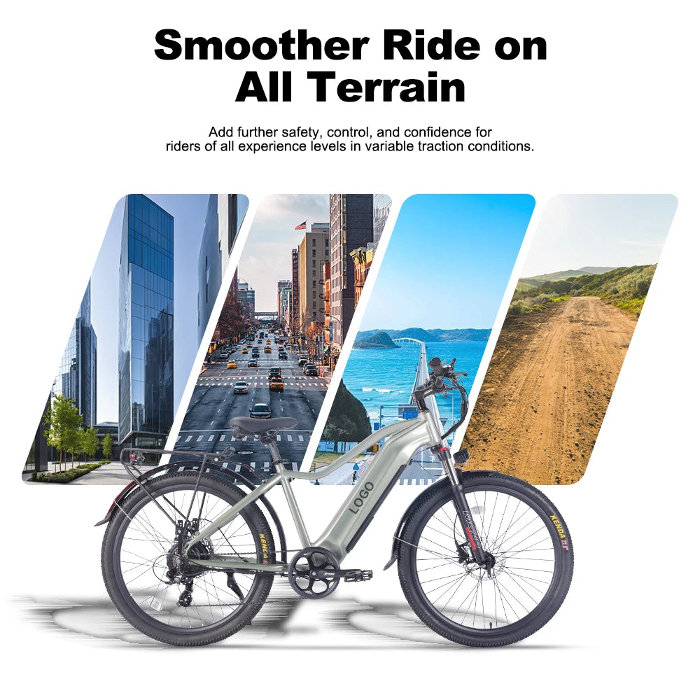 USA Warehouse Ebike Off Road Lithium Ion 48V 15.6Ah Electric Bicycle 750W Long Distance Adults Mountain Electric Bike