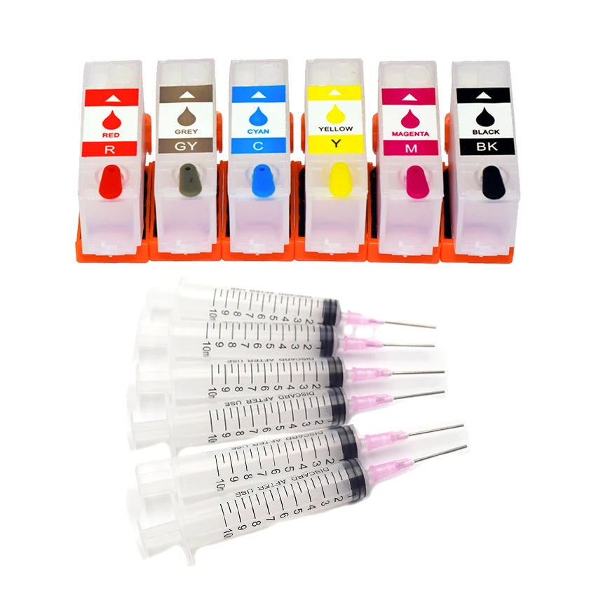 6 color 378xl 478xl Refillable Ink Cartridge With Auto Reset Chip For Epson Expression XP-15000 XP-15010 XP-15080  Printers
