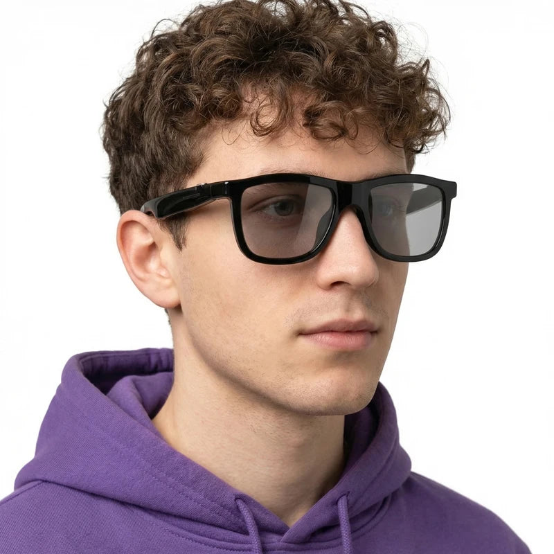 Electrochromic Smart Glasses Custom Ai With Logo Adaptive Color Change Advanced Ai Personalized Logo Intelligent Eyewear Tool