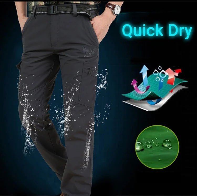 KB Men's Lightweight Tactical Pants Breathable Summer Casual Army Military Long Trousers Male Waterproof Quick Dry Cargo Pants