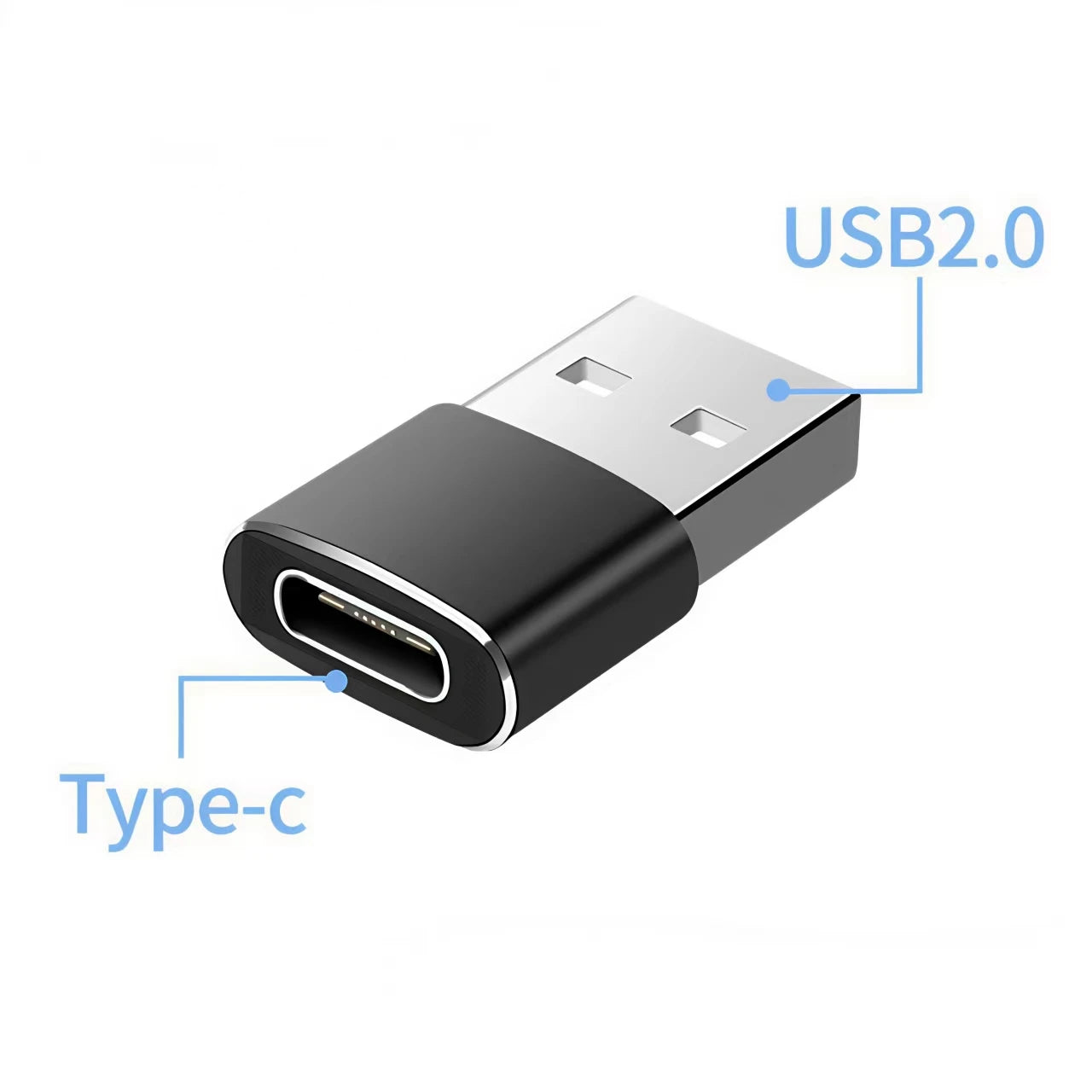 Portable Type-C to USB-A Converter OTG Adapter Use for Date Computer PC Tablet Easy to Carry USB C to USB Adapter