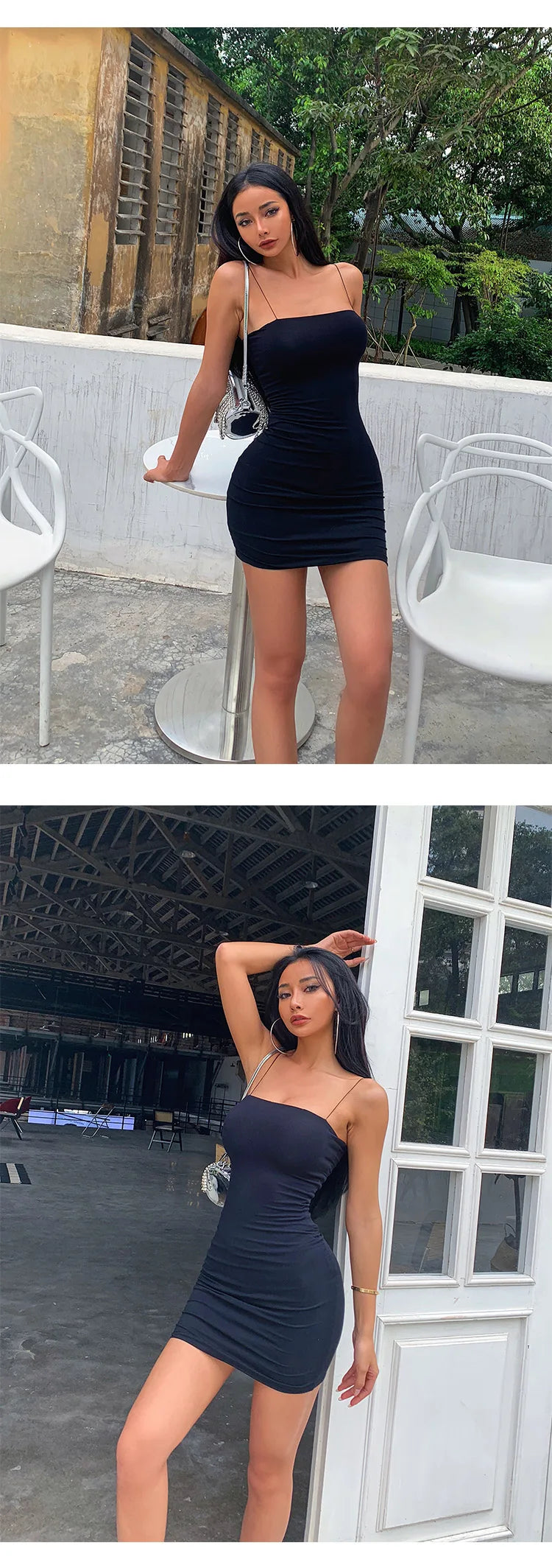 Black Sexy Bodycon Dress Women Casual Shirt Dresses Ladies High Waist Silm Party Dress Summer 2021 Mini Sleeveless Vestidos