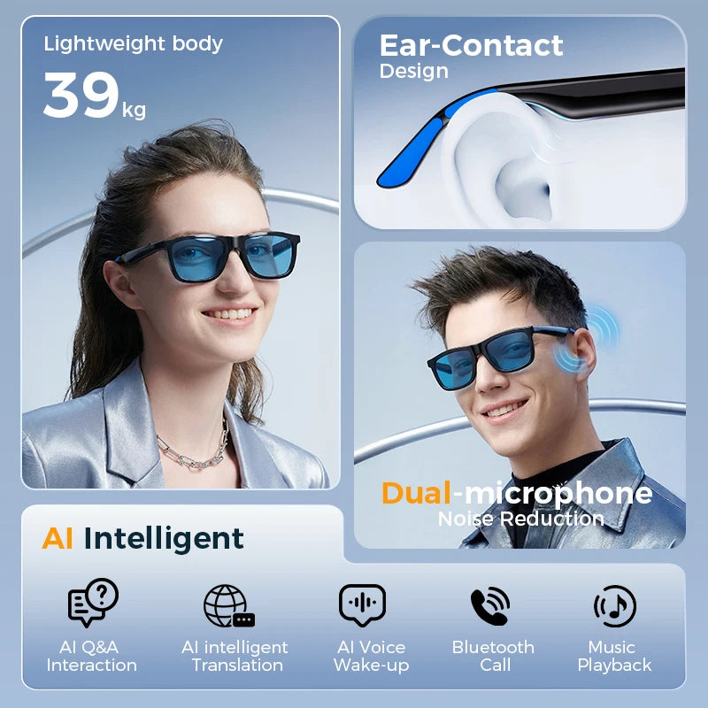 Electrochromic Smart Glasses Custom Ai With Logo Adaptive Color Change Advanced Ai Personalized Logo Intelligent Eyewear Tool