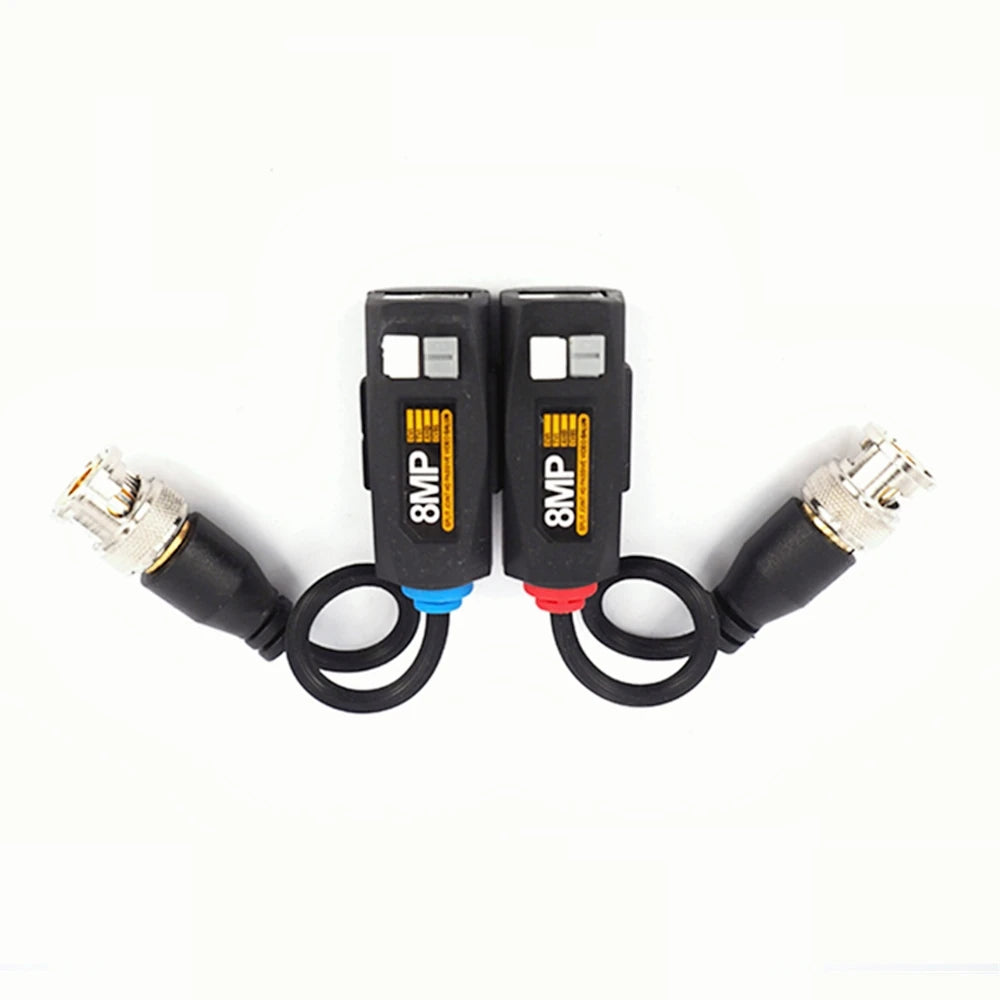 5 Pairs CCTV 8MP 4K CCTV Video Balun Passive Transceivers 300M Distance UTP Balun BNC Cable CAT5 Cable for Analog Camera