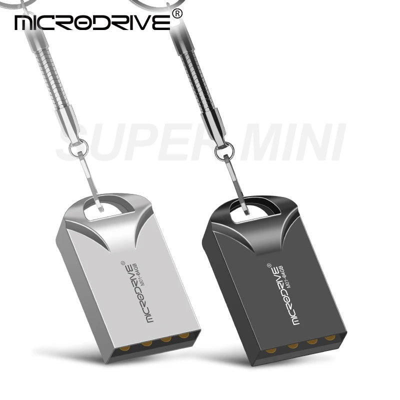 Super Mini USB Flash Drive pen 4GB 8GB 16GB 32GB 64GB 128GB with Key Ring Micro memory sticks Pen Drive USB Stick Car pendrive