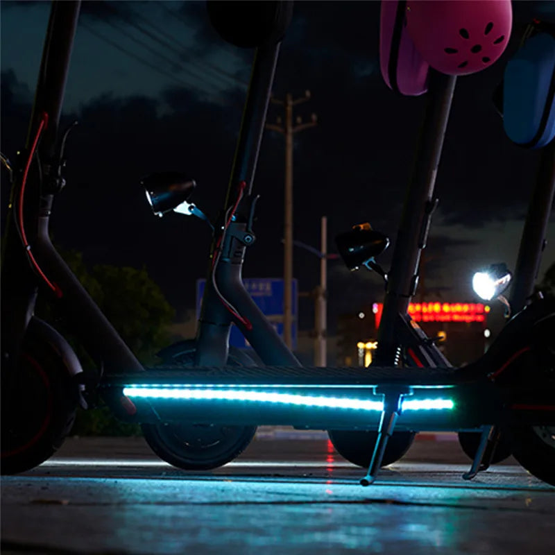 LED Strooklig Flitslig RGB Barlamp vir Xiaomi M365 Pro 1S Elektriese Bromponie Vir Ninebot Skaatsplank Lang Lig Flits Model