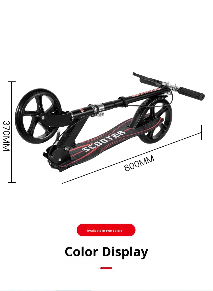 Wholesale Handbrake Foldable Scooter for Adults Teenagers Children Two-Wheel Commuter Scooter for City Campus Use