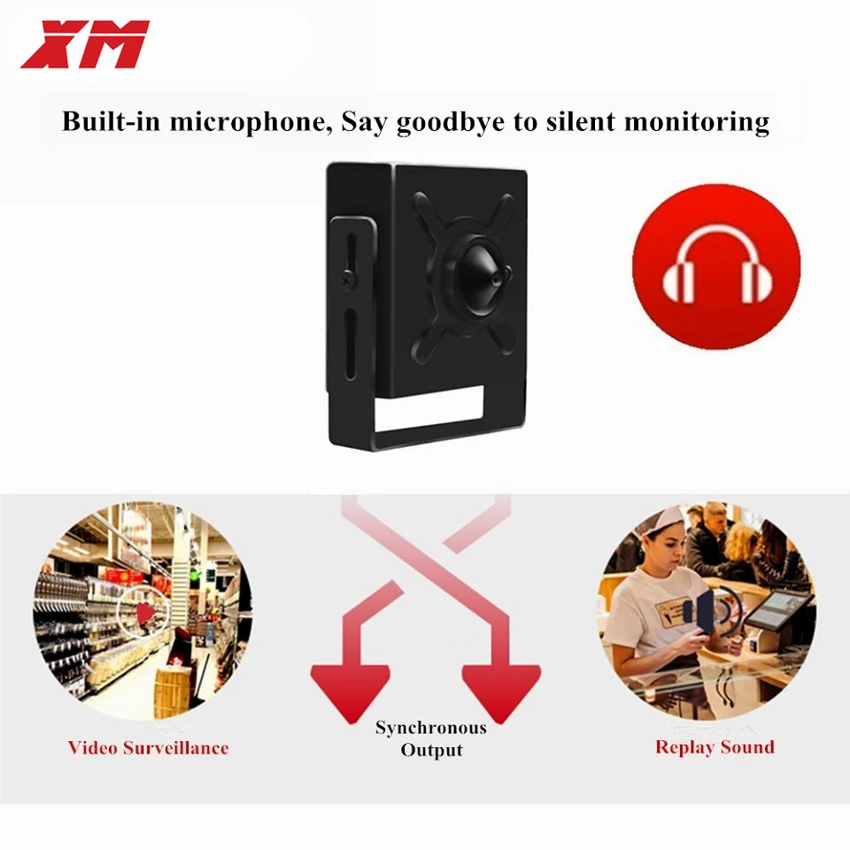 Mini 8MP 6MP 3MP POE Audio IP Camera H.265 IMX415 IMX335 IMX307 CCTV Camera for POE NVR System indoor Home Security Surveillance