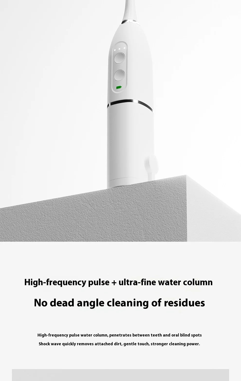 Direct Factory's New Portable 2-in-1 Sonic Vibration Electric Toothbrush Water Dental Flosser Household Dental Scaler Plastic