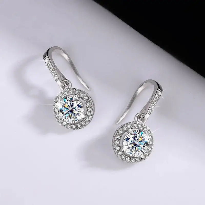Crystal Aaa Zircon Tassel Drop Earrings for Women Temperament Elegant Earring Bride Wedding Party Jewelry