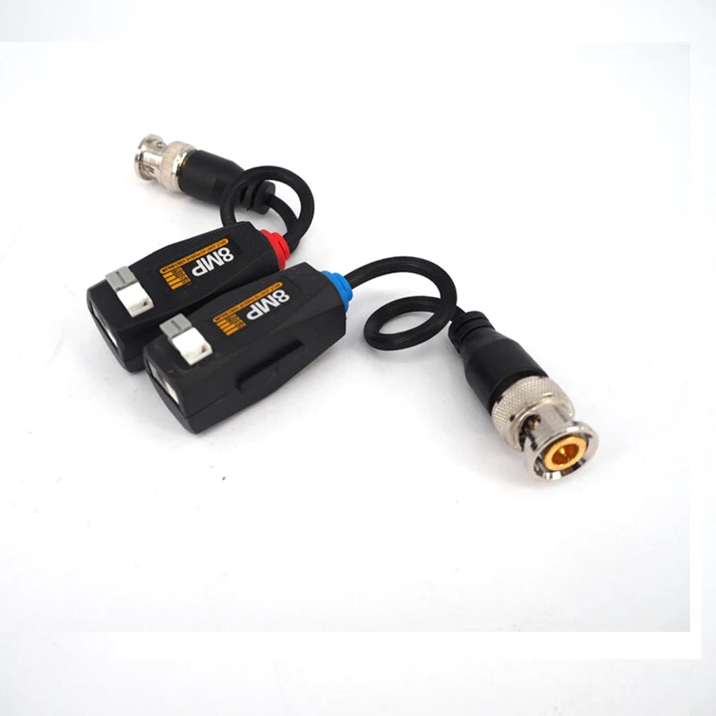 5 Pairs CCTV 8MP 4K CCTV Video Balun Passive Transceivers 300M Distance UTP Balun BNC Cable CAT5 Cable for Analog Camera