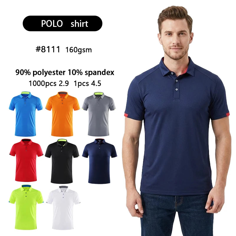 New Arrival Fashion Popular Solid Color Spandex/Polyester Knitted Fabric Button Neck Shirt Short Sleeve Casual Workwear Original