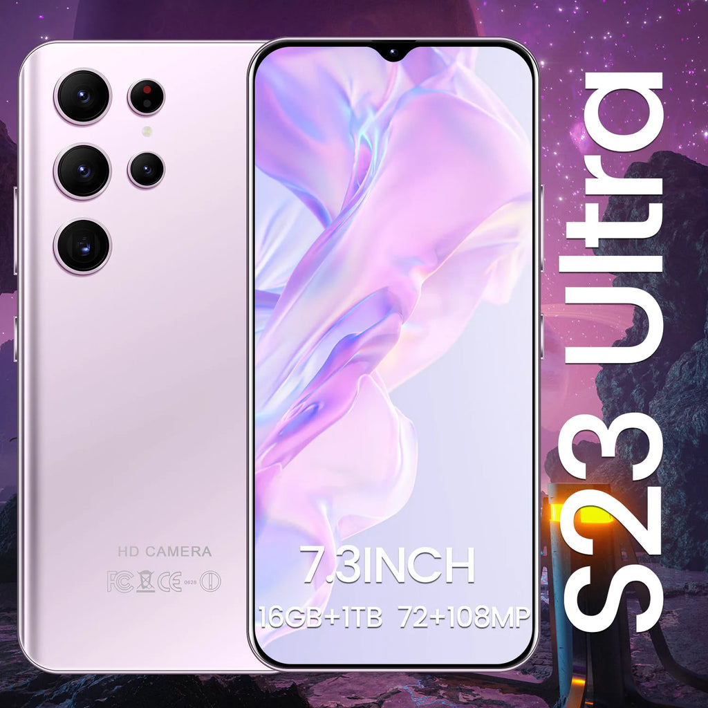 S23 ULTRA Neues 6,7 Zoll Smart Android All-in-One Telefon 108MP Grenzüberschreitende englische Werksausgabe Dropshipping Auf Lager