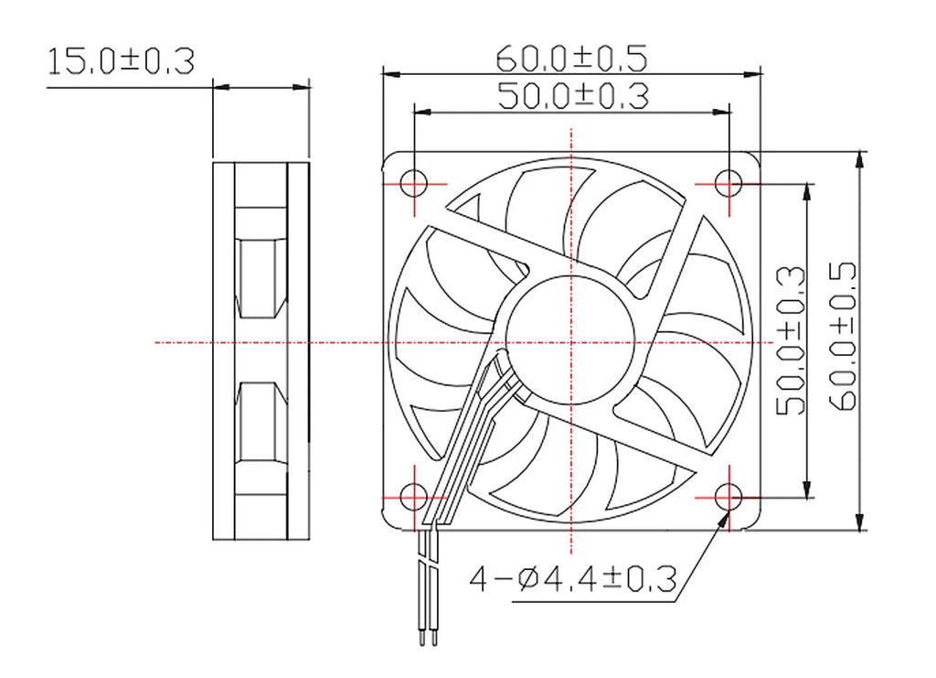 3010/4010/5015/5010/ DC Cooling Fan Centrifugal Blower Fan 5V 12V / 24V Brushless 2-Wire Cooling Fan For 3D Printer Accessories