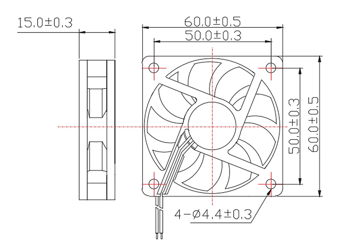 3010/4010/5015/5010/ DC Cooling Fan Centrifugal Blower Fan 5V 12V / 24V Brushless 2-Wire Cooling Fan For 3D Printer Accessories