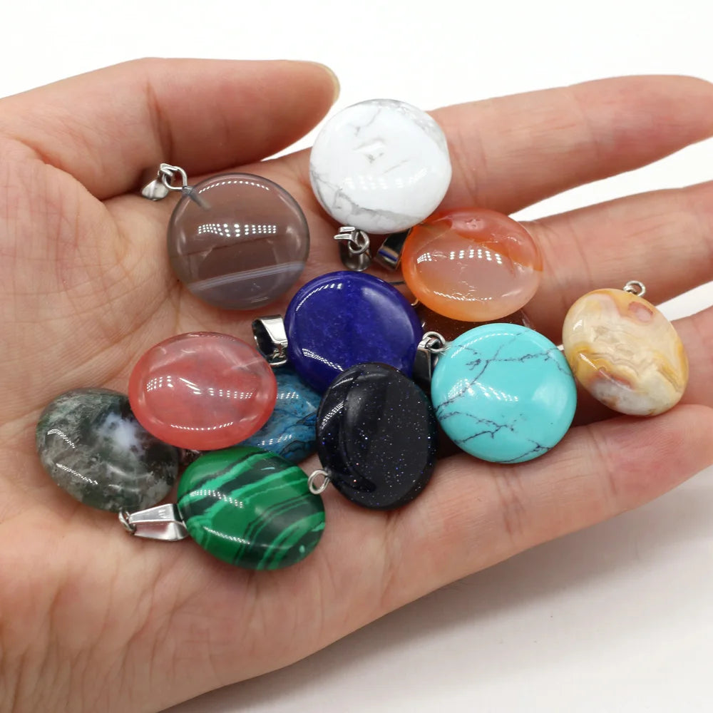 12 stuks Natuursteen Hanger Mengkleure Vroue Natuurlike Juweelbedels pas DIY Halssnoer Maak Groothandel Veelvuldige Vorme