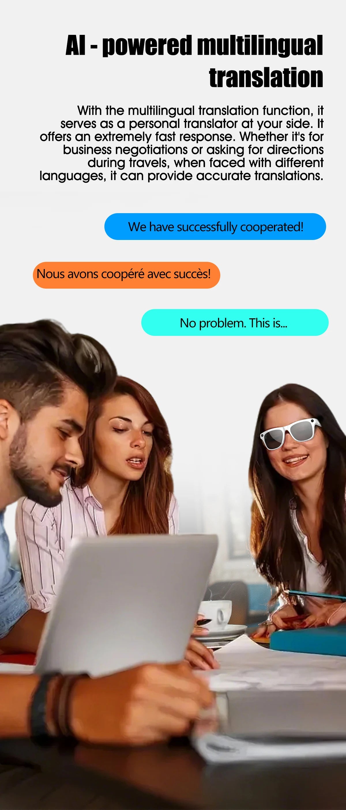 2025 New AI Camera Sunglasses Smart Glasses BT Blue Light Intelligent Ai Smart Glasses With Translator Voice Control