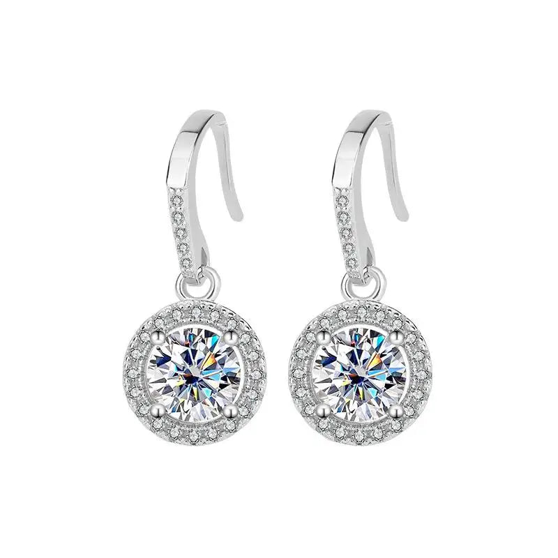 Crystal Aaa Zircon Tassel Drop Earrings for Women Temperament Elegant Earring Bride Wedding Party Jewelry