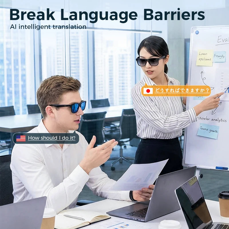 Electrochromic Smart Glasses Custom Ai With Logo Adaptive Color Change Advanced Ai Personalized Logo Intelligent Eyewear Tool