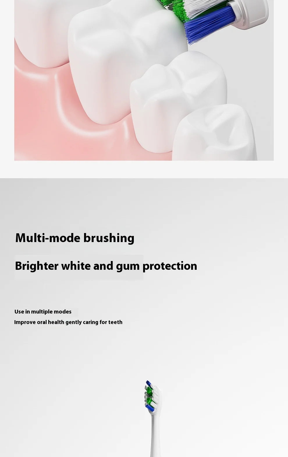 Direct Factory's New Portable 2-in-1 Sonic Vibration Electric Toothbrush Water Dental Flosser Household Dental Scaler Plastic