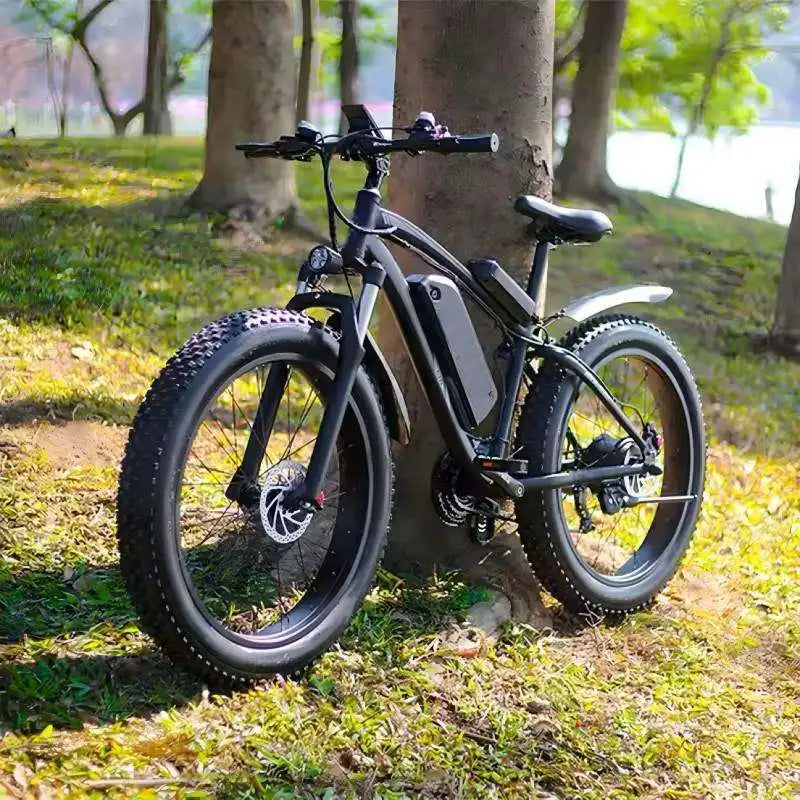 Rear Hub Motor Disc Brake Aluminum Alloy 26-inch 500W Electric Moped Model E-bike 001 with Wide Tire
