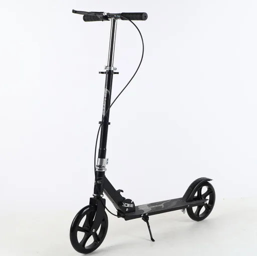 Large Two-Wheeled Kick Scooter for Adults and Teens Planar Wheel Device for Work City Campus Skateboarding