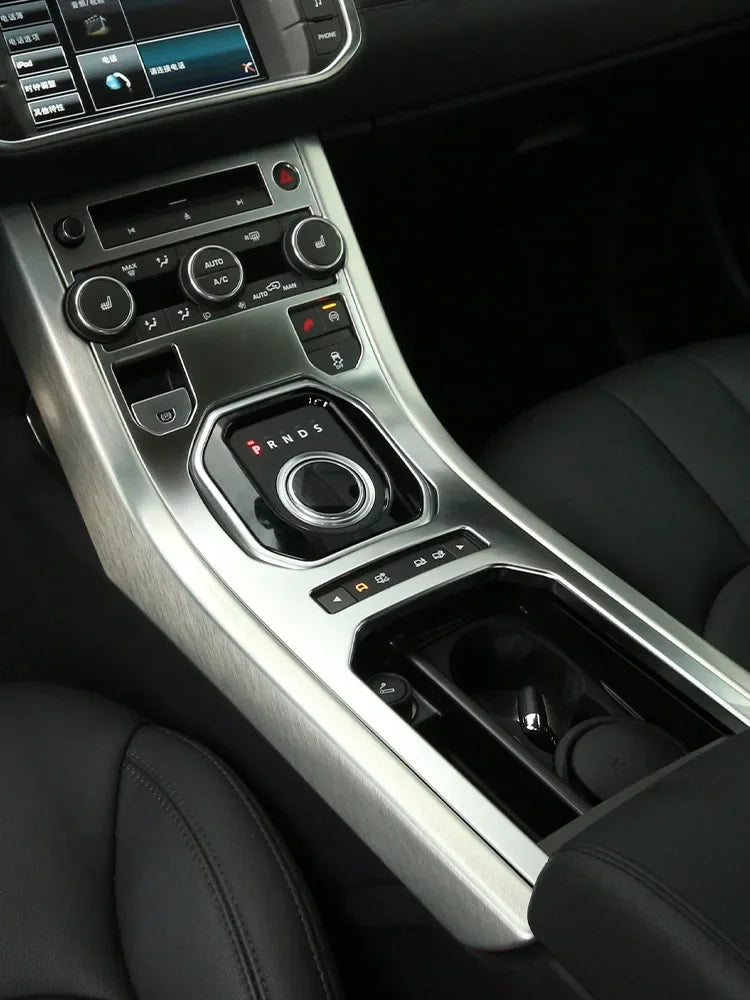 For Land Rover Range Rover Evoque 2012-2018 ABS Chrome Interior Kit Dashboard Center Console Gear Shift Panel Cover Trim Sticker